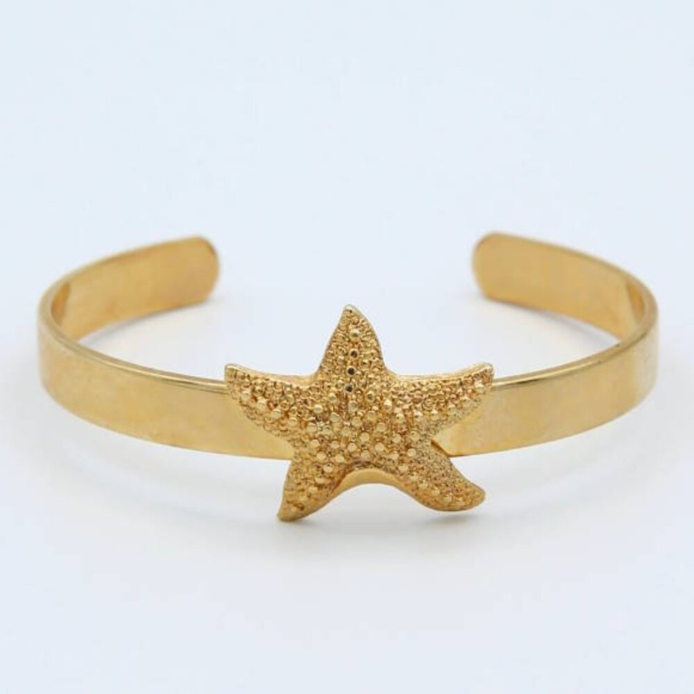 Gorgeous Sarah Coventry Gold Tone Sea Star Bracelet - Rare!